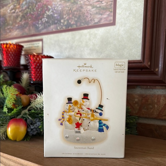 Hallmark Keepsake Snowman Band Ornament - Picture 1 of 4